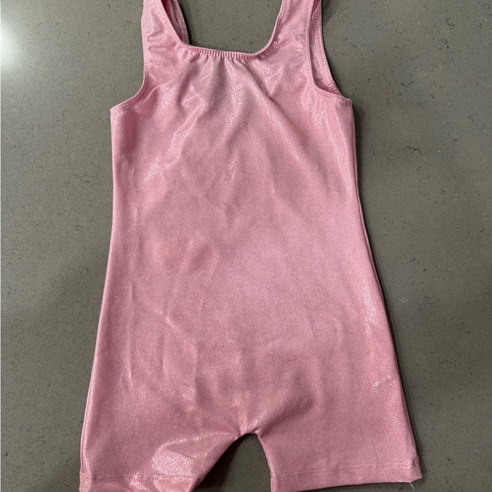 Pink Shimmer Sleeveless Toddler Leotard